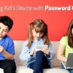 Appareil de suivi pour enfants avec chasseur de mots de passe