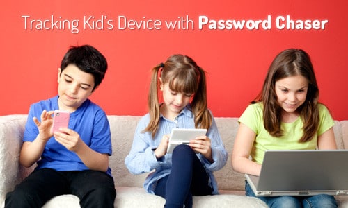 Appareil de suivi pour enfants avec chasseur de mots de passe