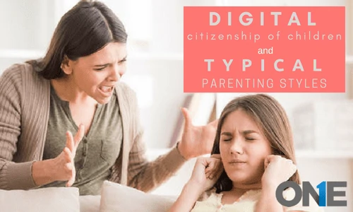 Aumento y auge de la ciudadanía digital de los niños y los estilos típicos de crianza